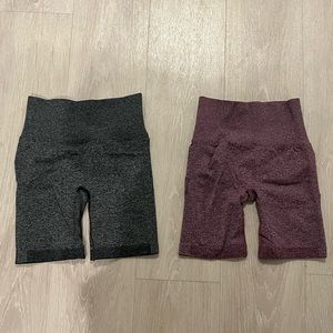 Work out gym shorts bundle blue and red